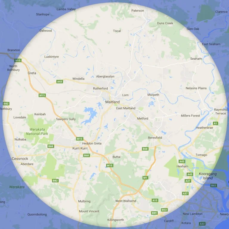 Hunter Valley and Maitland MAP