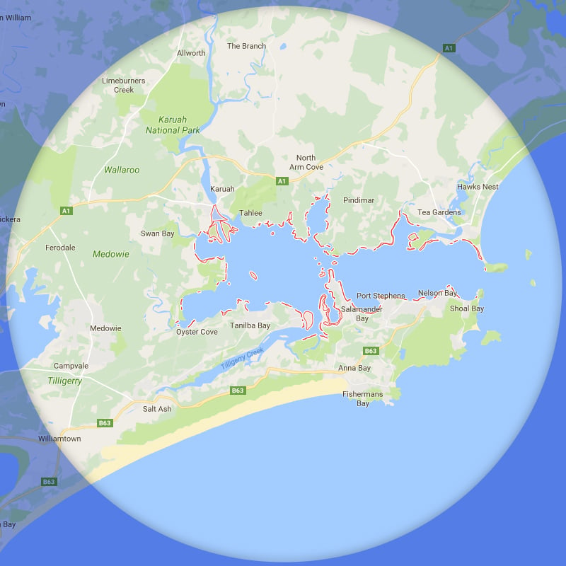 map port stephens